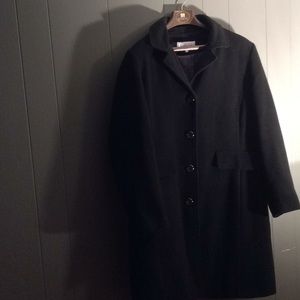 Black Calvin Klein pea coat